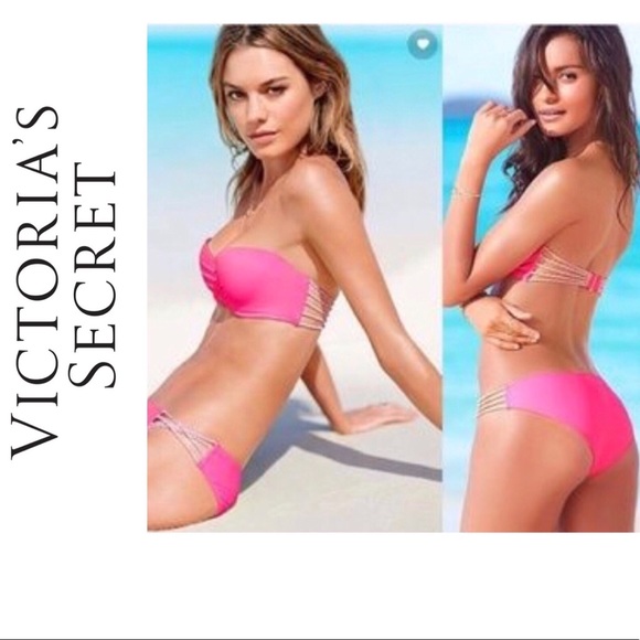 hot pink bathing suit bottoms